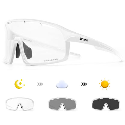 Photochromic Cycling Glasses Outdoor Sports Running Sunglasses Women UV400 Bicycle Goggles Men MBT Cycling Sunglasses
