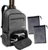 Tennis Bag Tennis Backpack Pickleball Bag Tennis Bags for Men Black with a Ventilated Shoes Compartment and 2 Extra Drawstring Bags (Grey)