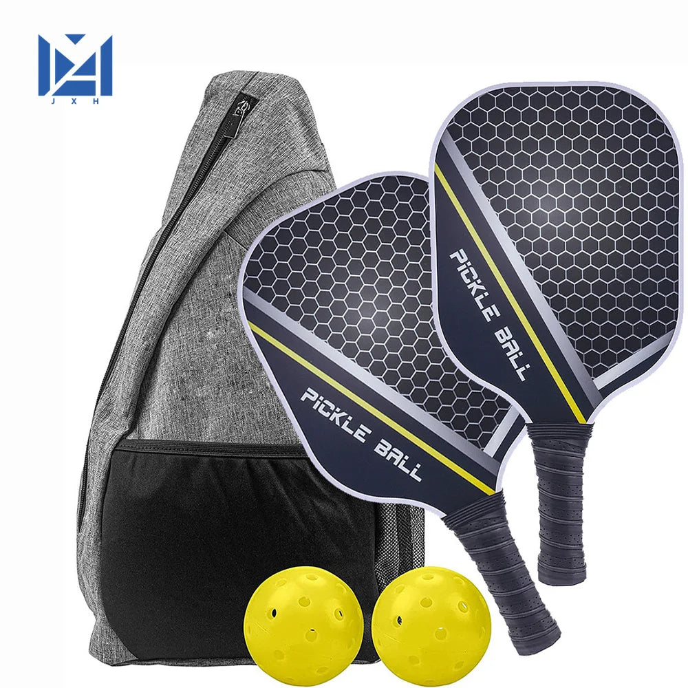Pickleball Paddles Set-Graphite Carbon Fiber Usapa Approved Lightweight Racquets Set Indoor and Outdoor Exercise for All Ages