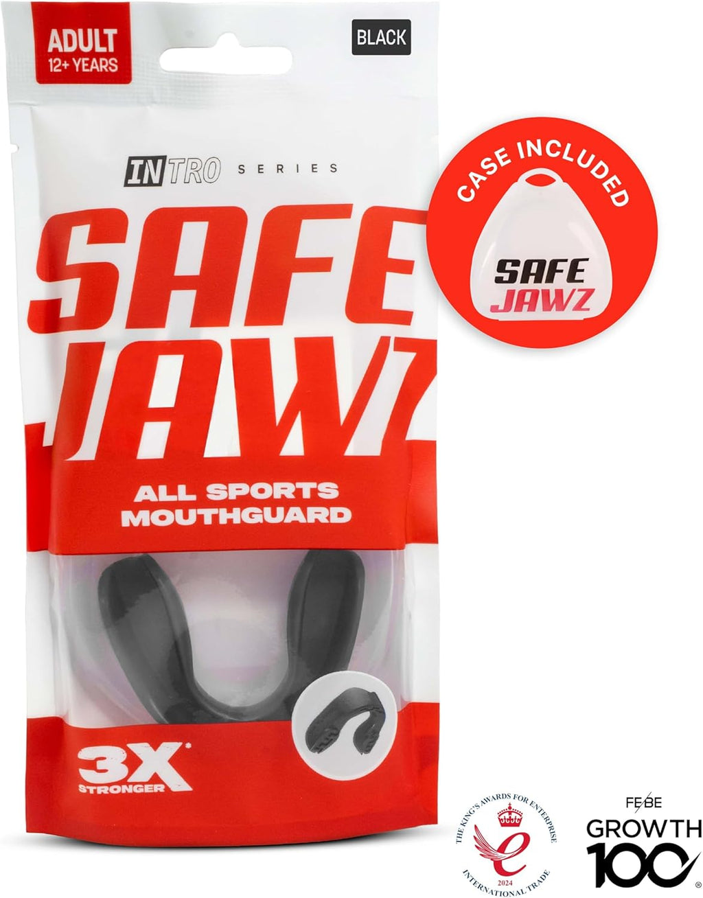 Mouth Guard, Slim Fit Mouthguard for Adult & Youth with Case | Sports Mouthpiece, Easy Fit Remoldable, anti Gag, Football, Wrestling, MMA, Boxing, Contact Sports