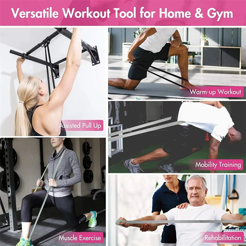 3Pcs/Set Long Resistance Bands for Working Out, Fabric Resistance Band, Stretch Bands for Exercise Bands Resistance Bands