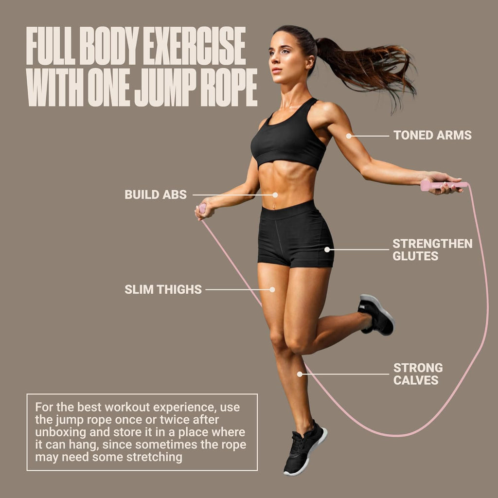 Adjustable Jump Rope for Fitness and Exercise | Fitness and Exercise, Cardio, Boxing, and Weight Loss, Speed Rope, Men & Women