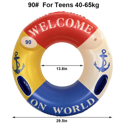 Inflatable Swimming Ring Adult Pool Float Swim Accessory Swim Tube Summer Water Sports Swimming Circle Swim Float ﻿ ﻿ ﻿ ﻿