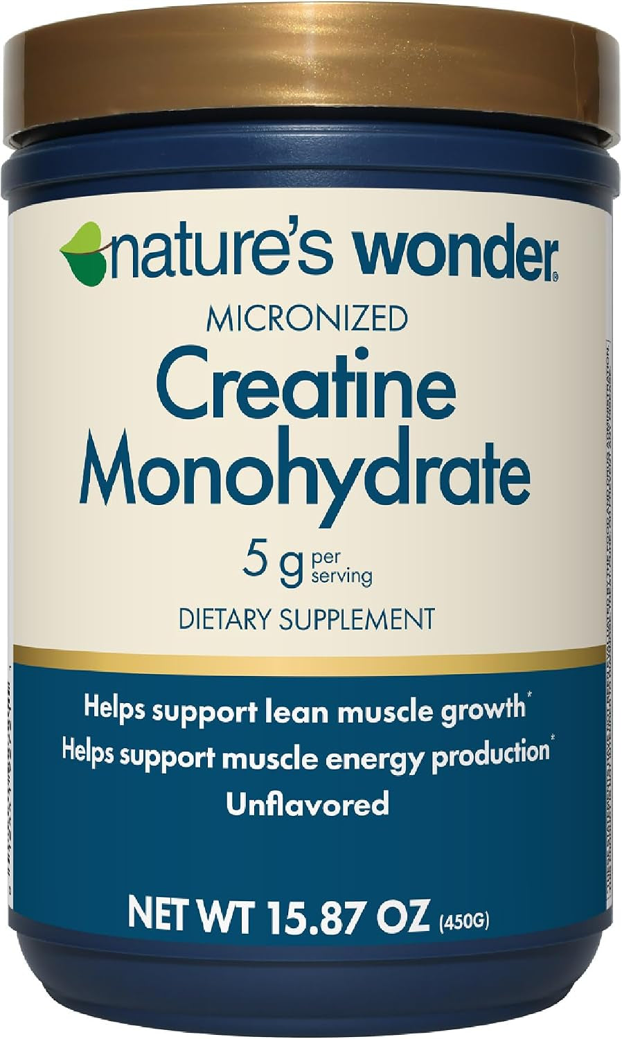 Micronized Creatine Monohydrate Powder, 90 Servings | 5G Pure Creatine per Serving, Unflavored, Gluten-Free, Lean Muscle, Strength, Recovery Support for Women & Men, Rd-Formulated