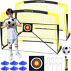 Portable Soccer Goal 7X5 & 5X3.6 FT, Large-Frame Training Net | Great for Kids Ages 6-14 Skill Development, Ideal for Backyard Park School Beach Indoor Outdoor, Easy Fold Durable Dacron Net