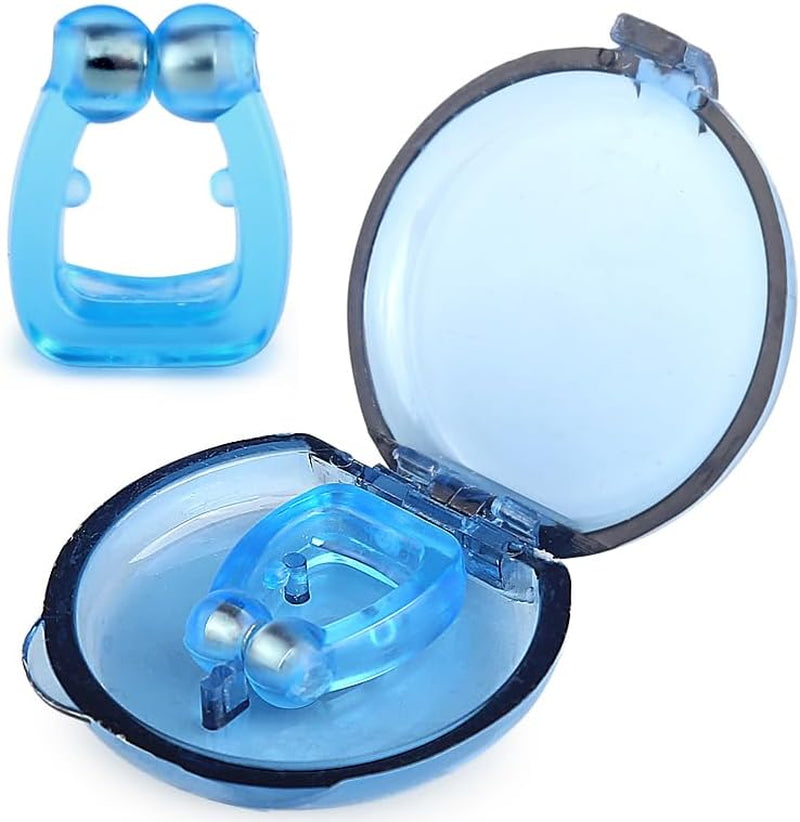Magnetic Anti-Snore Nose Clip Device, High-Quality Silicone, Reusable Sleep Aid with Storage Case, 6 Pack