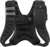 Weighted Vest, 6Lb/8Lb/12Lb/16Lb/20Lb/25Lb/30Lb Weight Vest with Reflective Stripe for Workout, Strength Training, Running, Fitness, Muscle Building, Weight Loss, Weightlifting
