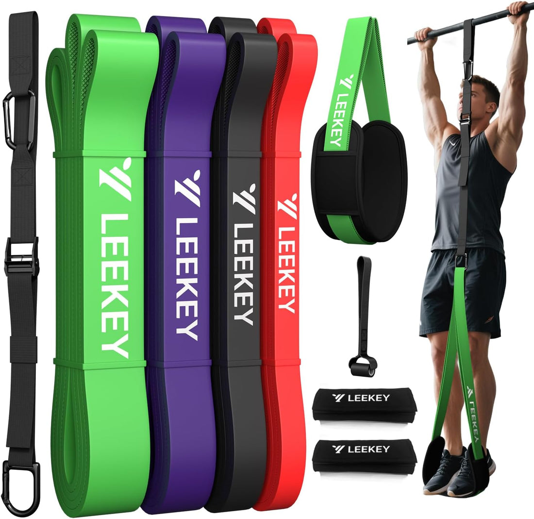 Rubber Resistance Bands ，Muit Leves Exercise Bands with Door Anchor,Pull up Assistance Bands for Men and Women- Strength Bands for Fitness Training, Physical Therapy,Home Gym Workouts