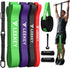 Rubber Resistance Bands ，Muit Leves Exercise Bands with Door Anchor,Pull up Assistance Bands for Men and Women- Strength Bands for Fitness Training, Physical Therapy,Home Gym Workouts