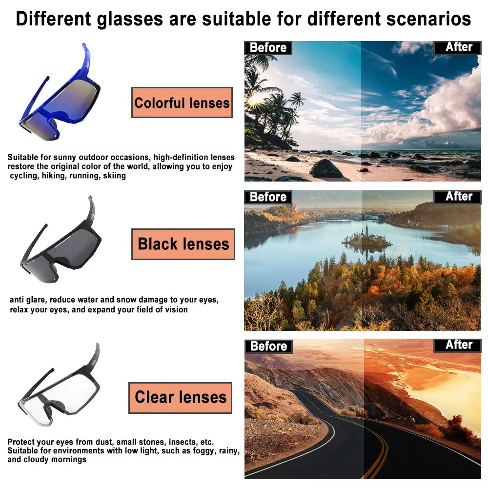 【Fashion Trend Cycling Fishing Sunglasses - Unisex, UV Protection, Lightweight &amp; Durable, Must-Have for Outdoor