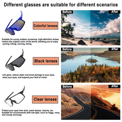 【Fashion Trend Cycling Fishing Sunglasses - Unisex, UV Protection, Lightweight &amp; Durable, Must-Have for Outdoor