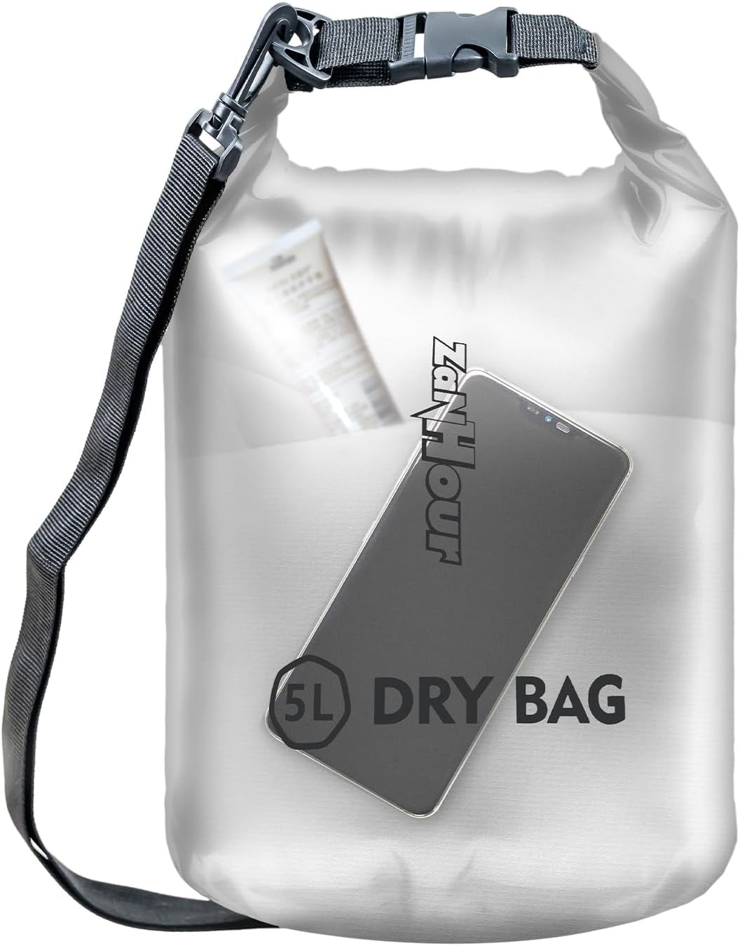Waterproof Dry Bag - Roll Top Transparent Storage Bag,2L/5L/10L/20L,Suitable for Traveling, Swimming, Kayaking, Camping, Fishing, Rainy Day Trips