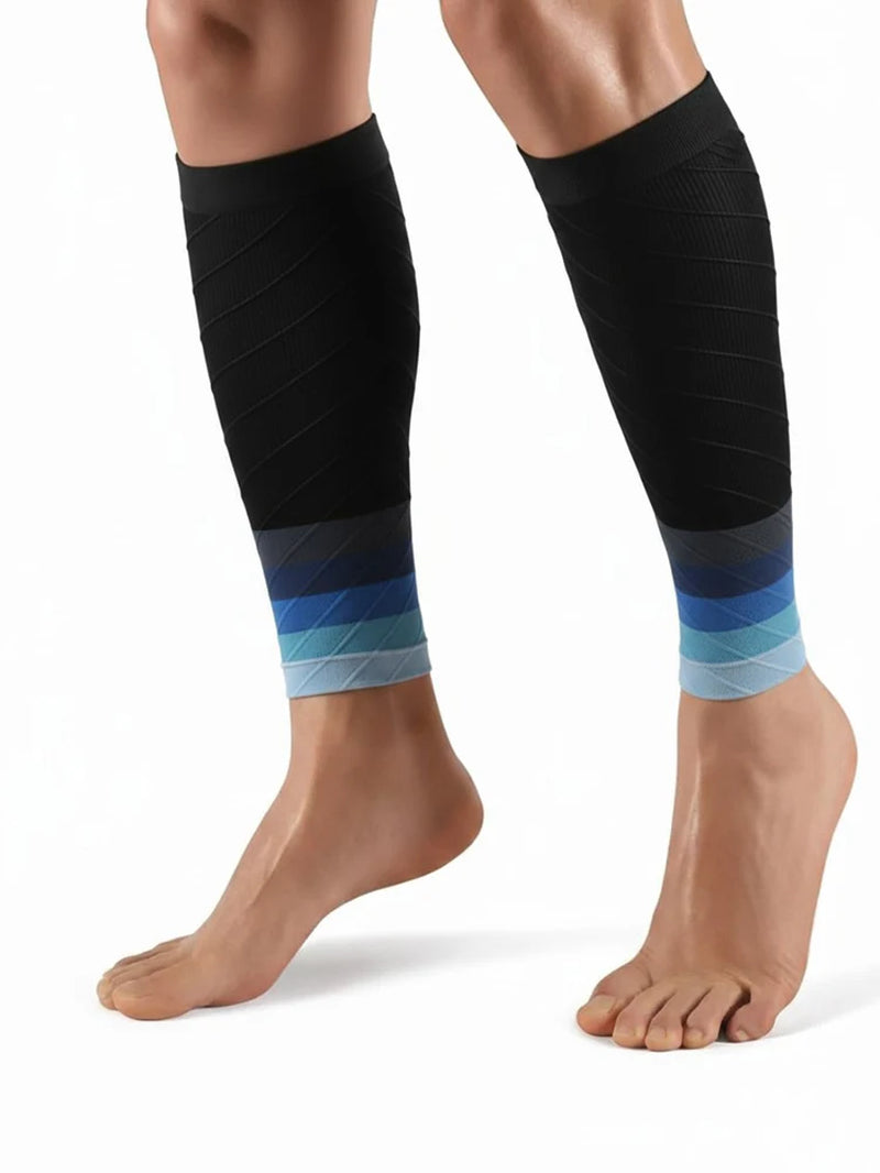 1Pair Calf Support Compression Sleeves for Women Men Running 20-30Mmhg Footless Leg Socks Outdoor Sports Marathon