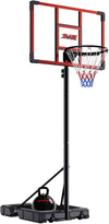 32 Inch Portable Basketball Hoop, Adjustable 4.1–8.5FT Height, Outdoor Basketball Goal with Weight Bag for Kids