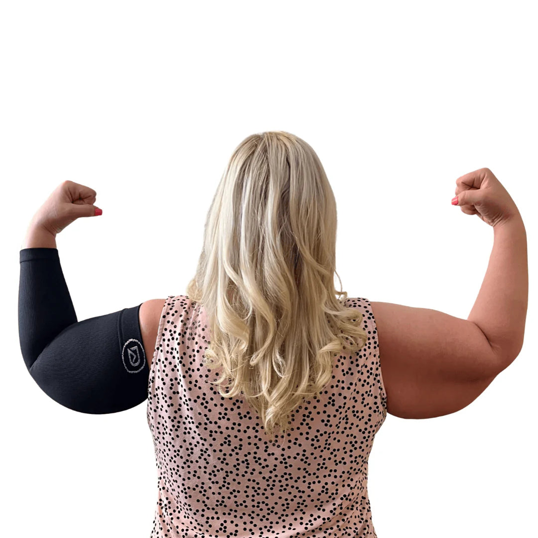 Plus Size Arm Compression Sleeves 20–30 Mmhg