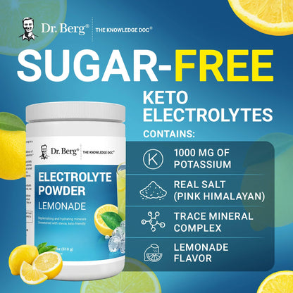 Electrolyte Powder Lemonade - Hydration Powder, 100 Servings