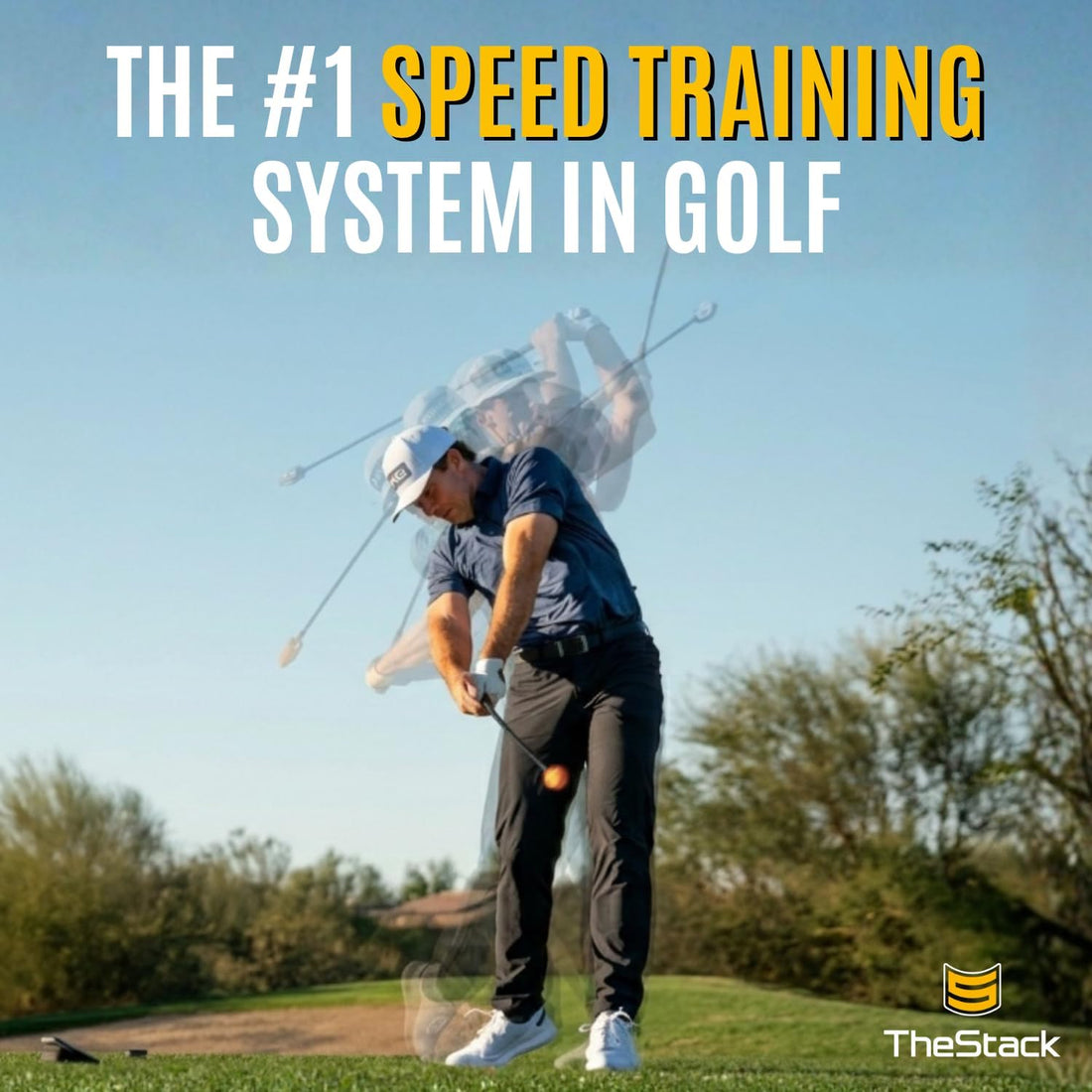 Thestack™ | Golf Swing Speed Trainer | Weighted Golf Training Aid | Golf Swing Trainer Golf Swing Training Aid | Golf Trainer Practice for Men and Women