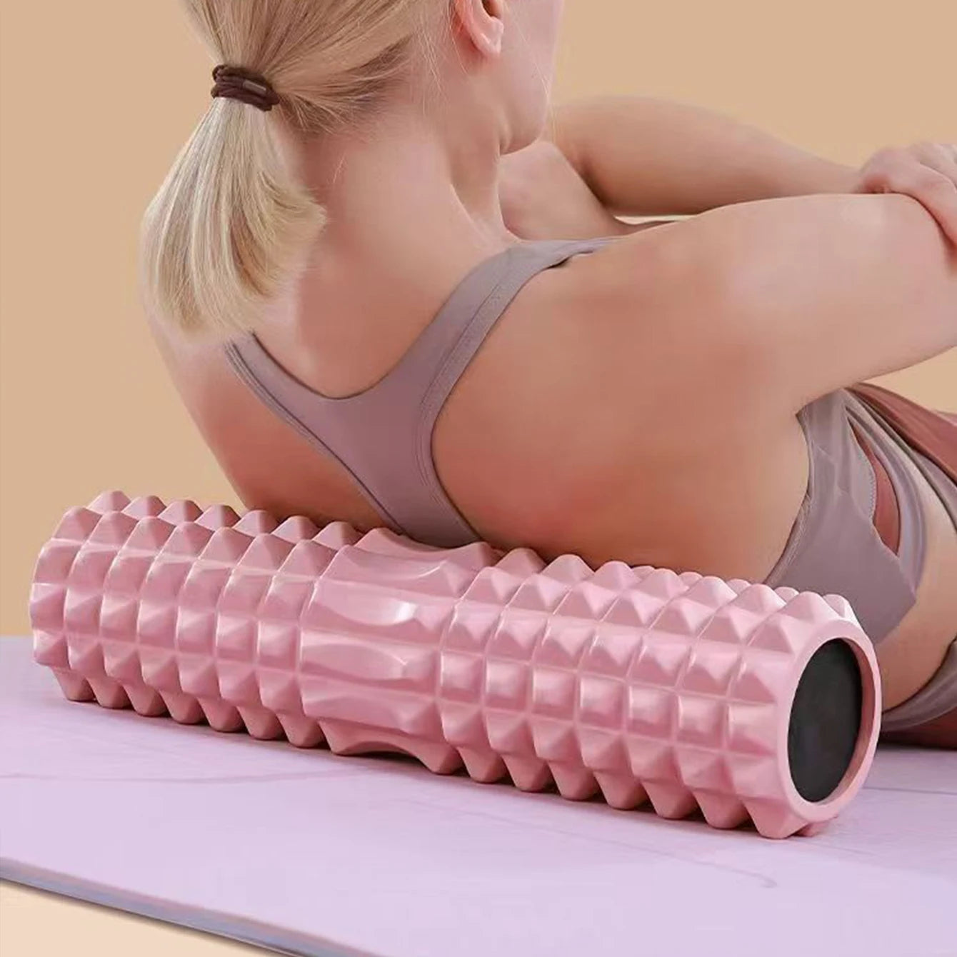 45Cm Yoga Foam Roller Muscle Massage Three-Dimensional Dot Yoga Foam Roller Sport Body Muscle Massage Relaxer Exercise Equipment