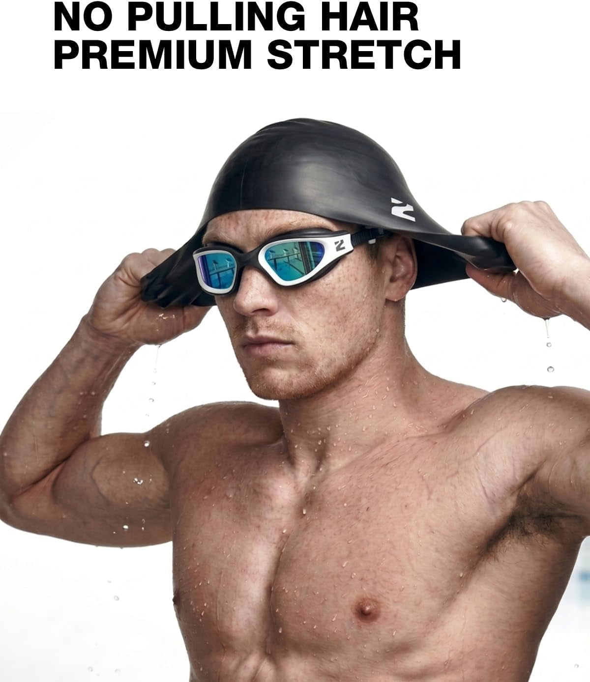 Swim Goggles Adult, G1 Air Unisex No Leak Anti-Fog with Swim Cap | UV400 Protection, Wide Panoramic View, Soft Silicone Gasket