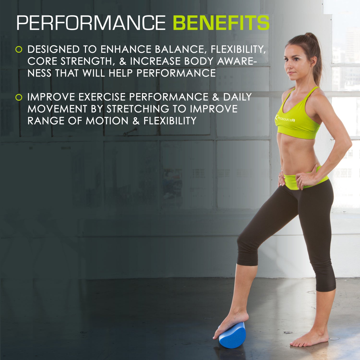 Flex Foam Rollers, Full and Half, 36"L or 12"L for Muscle Therapy (MFR), Core Stabilization and Balance Exercises