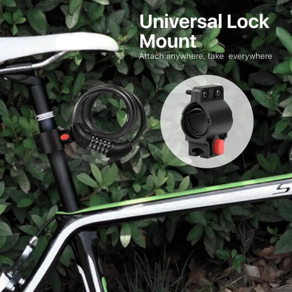 DOMEN Bicycle Heavy Duty Lock Anti-Theft 5 Digit Password Lock Bike Portable Security Steel Chain Lock Motorcycle Ring Lock