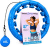 Infinity Weighted Hula Hoop for Adults Weight Loss, Smart Exercise Hola Circle Hoop for Women Abs Workout