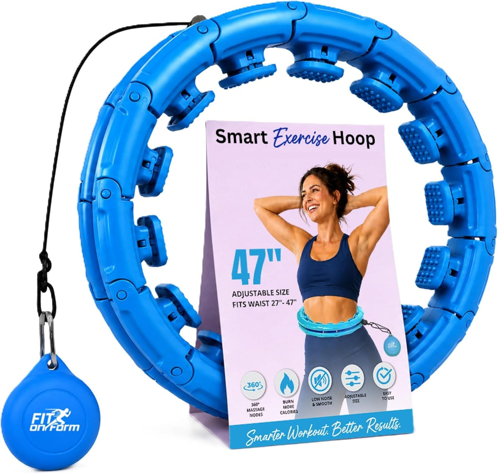 Infinity Weighted Hula Hoop for Adults Weight Loss, Smart Exercise Hola Circle Hoop for Women Abs Workout