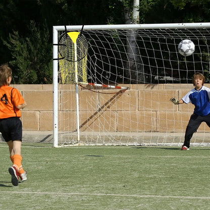 Soccer Top Bins Net,Football Goal Net,Easy Attach,Adjustable,For Kid,Training,Improve Shoot Accuracy,Foldable,Visible Score,No Shifting
