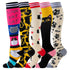 5 Pairs Cat Compression Socks Nurse Compression Socks Sport Knee High Compression Stocking