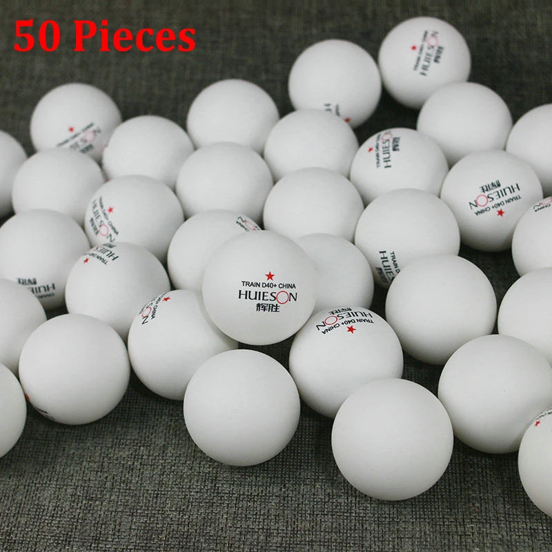 50/100/200 Pcs ABS Plastic Table Tennis Balls D40+ New Material Ping Pong Balls 1 Star Table Tennis Balls for Training