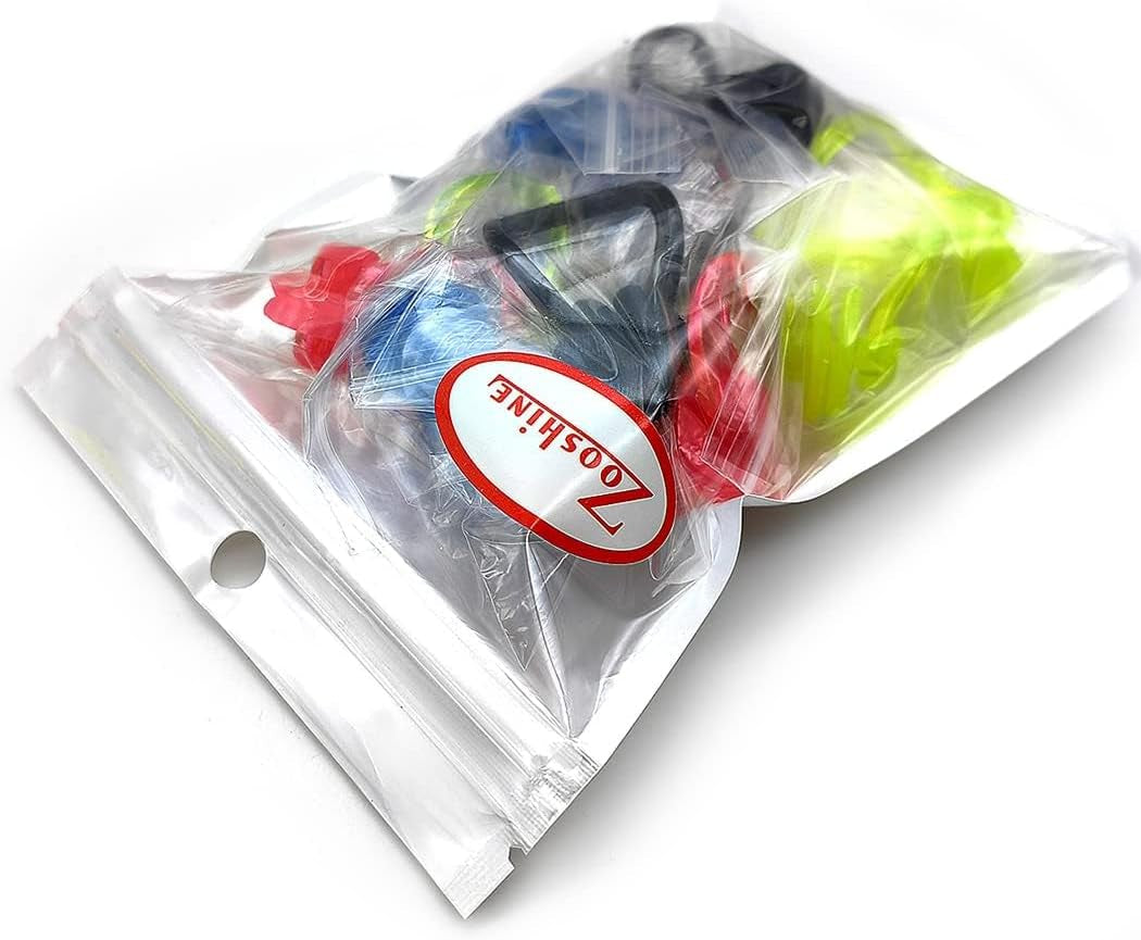 12 PCS Waterproof Swimming Nose Clip Silica Gel Swim Nose Plug for Kids and Adults with Bright Color