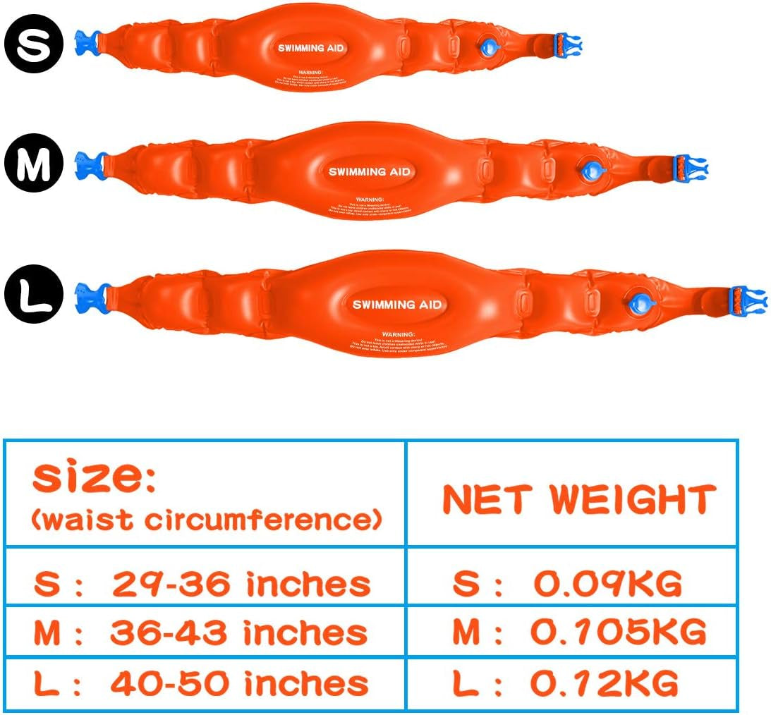 Adult Swim Training Equipment - Swim Belt Aid for Pool or Training