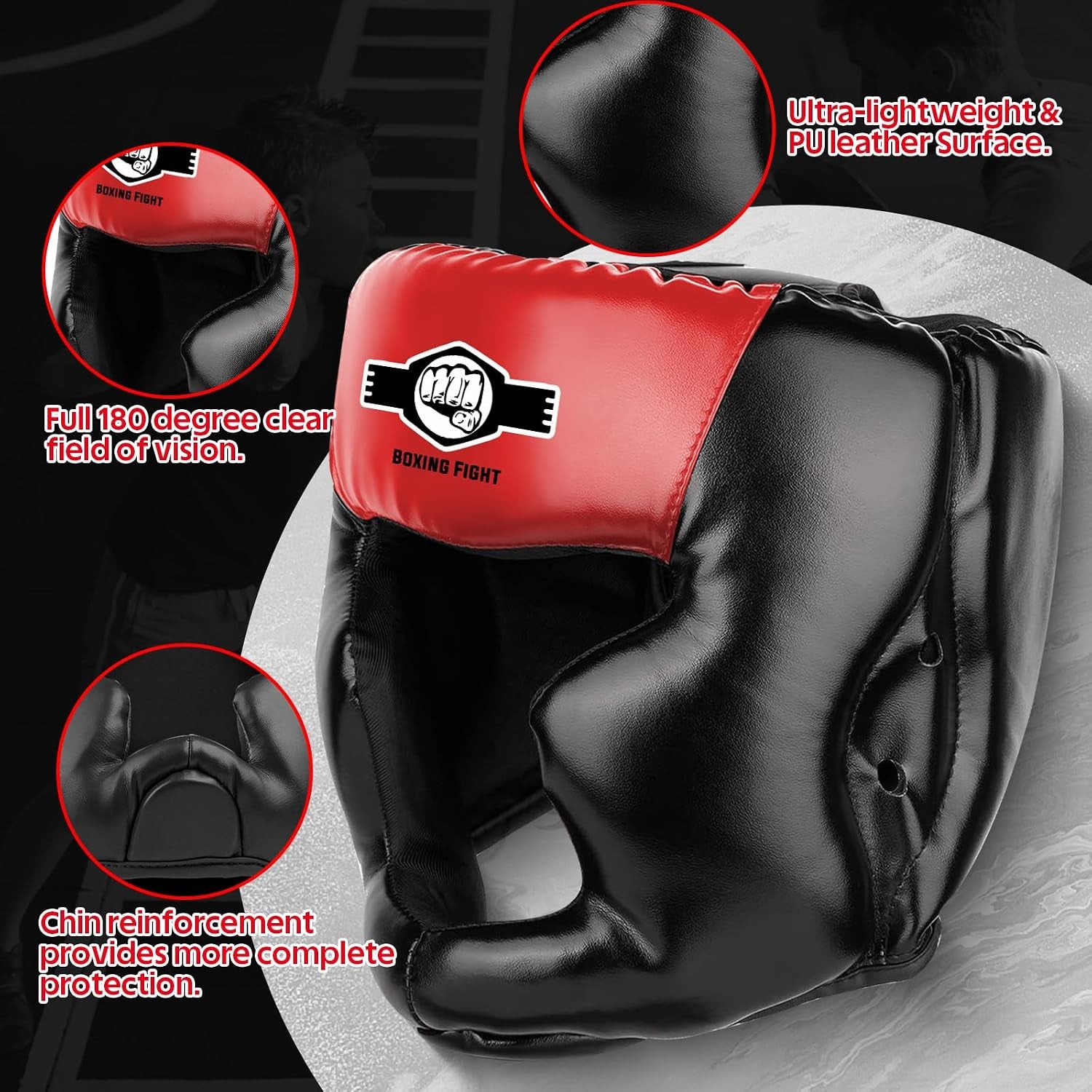 2 Pack & 1 Pack Boxing Headgear - Sparring Safety Head Guard for MMA, Kickboxing, Muay Thai, Boxing - Men, Women, Kids