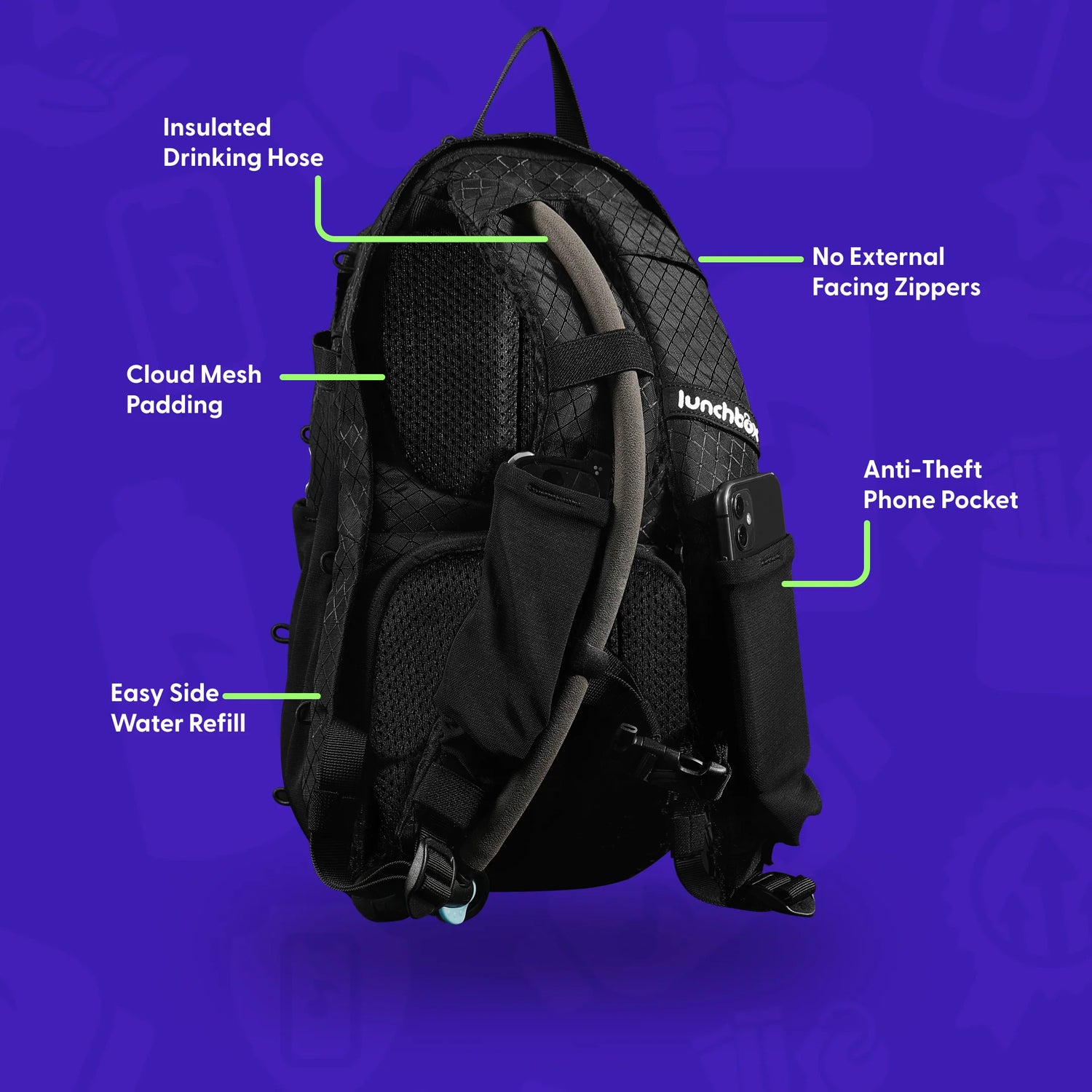 Lunchbox Hydration Pack (Cloud Mesh)
