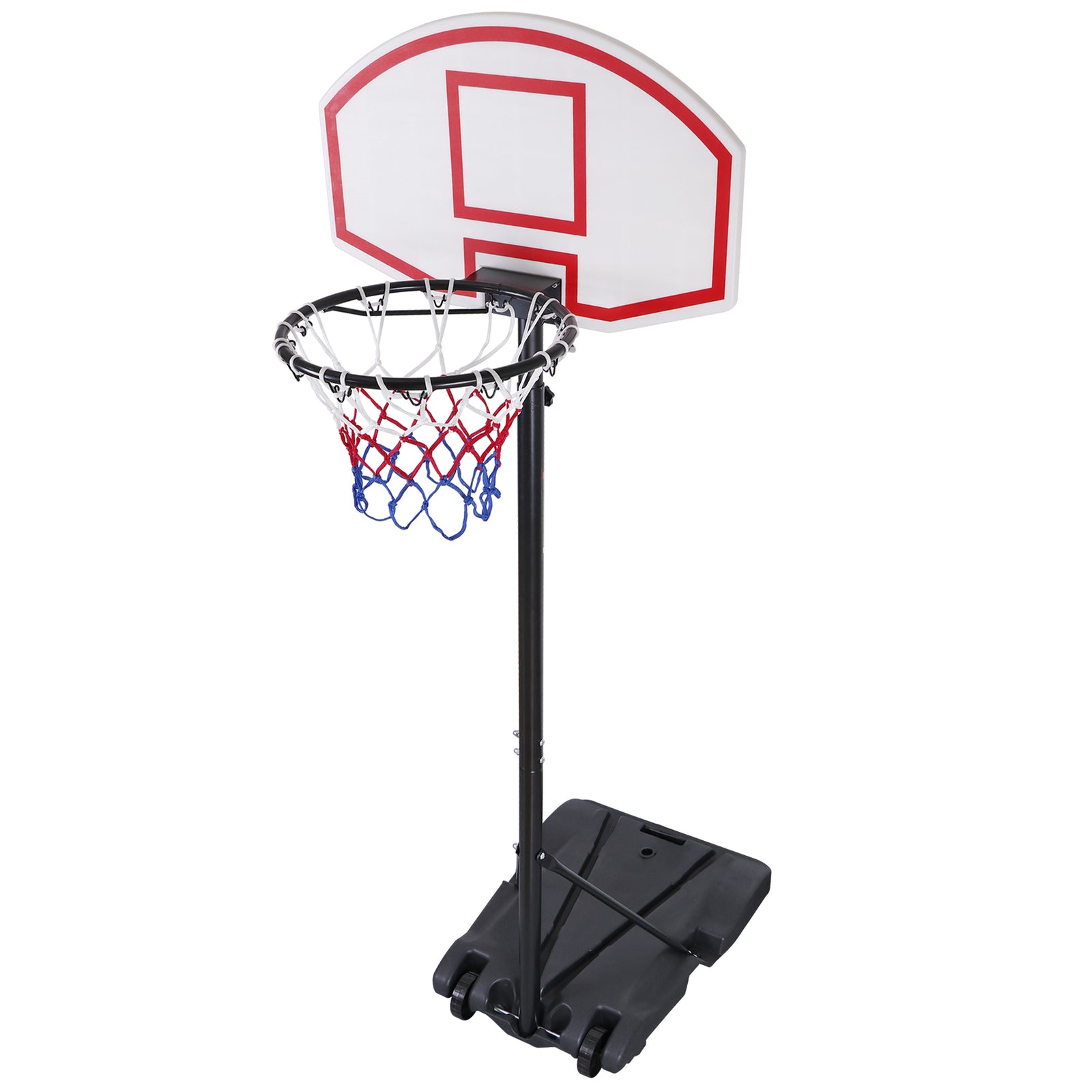 Basketball Hoop Outdoor Adjustable 5.5-7 Ft Portable Basketball Goals Stand Kids