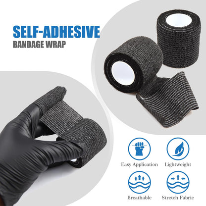 Pen Machine Covers and Grip Tapes 200Pcs Tattoo Machine Covers with 4Pcs Grip Wr