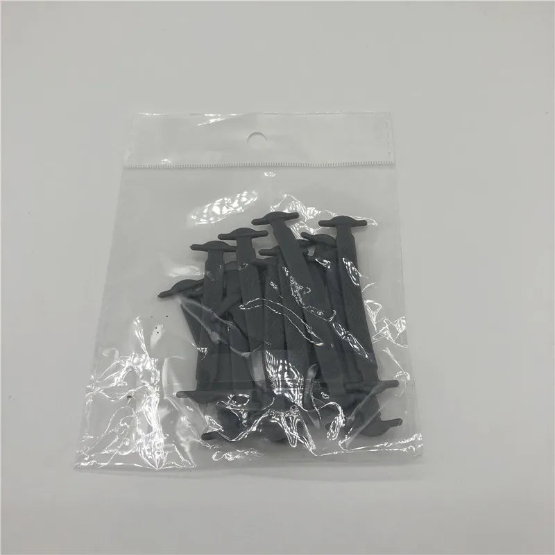 16Pcs/Lot Silicone Shoelaces No Tie Shoelaces 12 Colors Elastic Lace Shoelace Creative Lazy Silicone Laces Rubber Lace