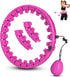 Weighted Fit Hoop, 2 in 1 Weight Loss 24 Detachable Knots Hoops Adjustable Auto-Spinning Ball Great for Resistance Training, Physical Therapy, Home Workouts