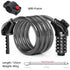 Xunting 54Cm/78Cm/110Cm Bike Lock Electric Password Steel Wire Cable Lock Combination for Anti-Theft Lockscycling Accessories