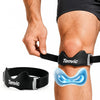 Patella Support Brace Silicone Pad Adjustable (Black) | Adjustable Patella Knee Strap with Silicone Pad Helps Support Knee Stability and Comfort during Running, Sports and Daily Use
