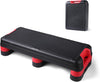 33.5" Foldable Aerobic Step Platform for Home Workout, 3 Heights | Height-Adjustable, Step up Box Exercise Stepper, Space-Saving Cardio Equipment for Complete Fitness, Office Indoor Gym Use
