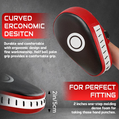 2 Pack Boxing Mitts MMA Punching Focus Mitts Training Boxing Target Pads