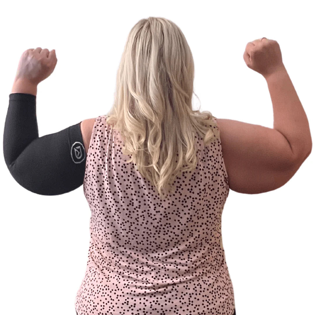 Plus Size Arm Compression Sleeves 20–30 Mmhg