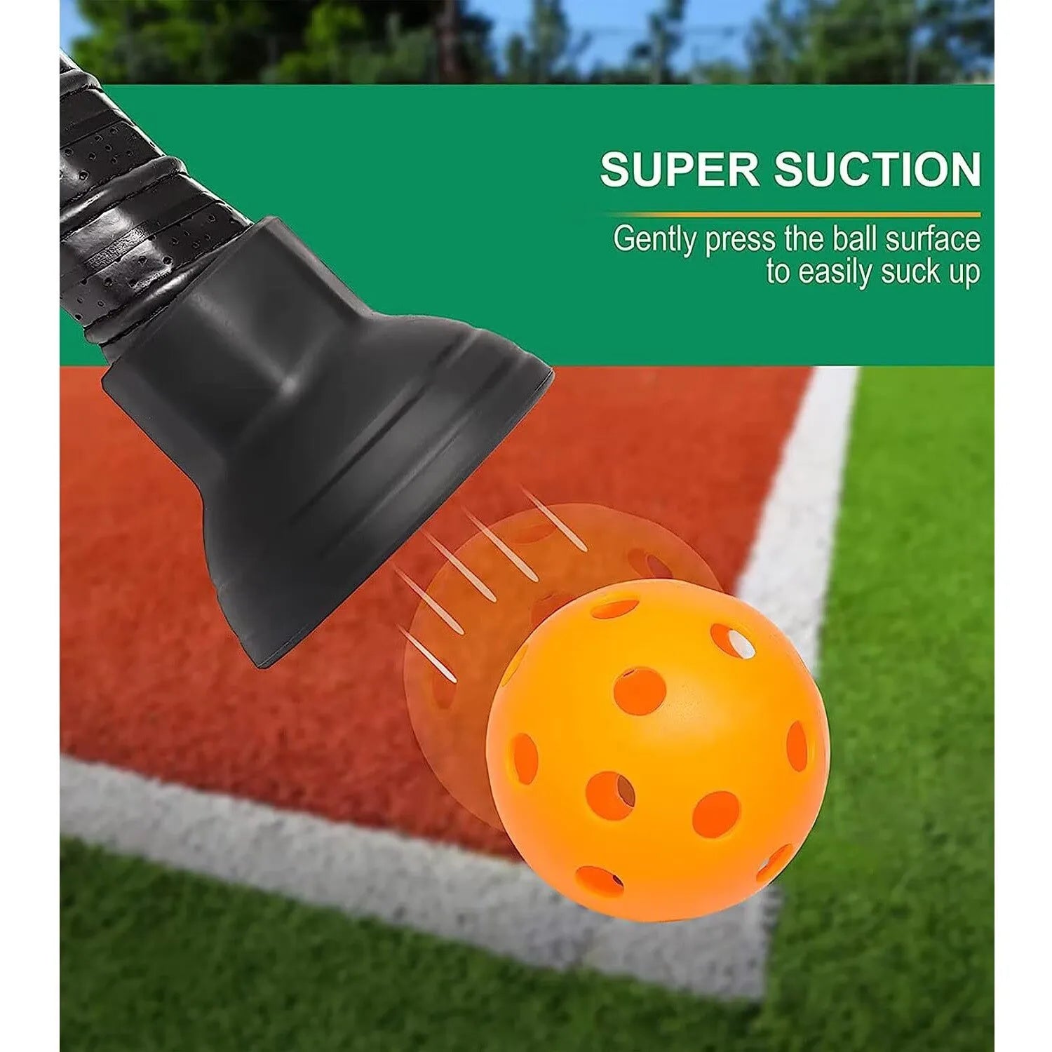 Pickleball Balls Retriever Picker Upper Silicone Racket Accessories Pick up Pickleball Balls without Bending Over