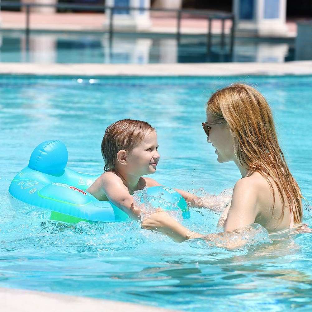 Baby Swimming Pool Float Inflatable Toddler Swim Pool Seat Floating Ring for Kids Aged 2-4 Years Old (Blue,Large)