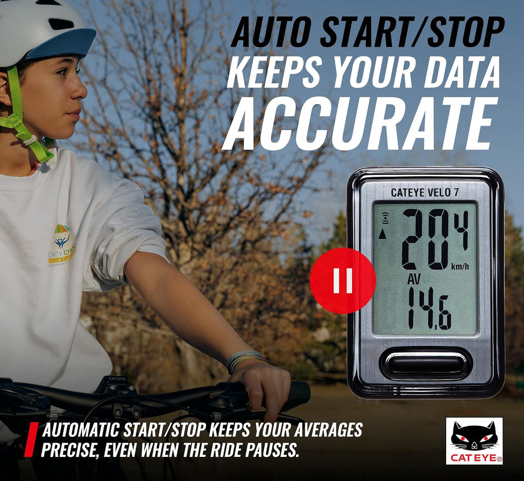 Wired Bike Computer | Entry-Level Speedometer and Odometer, Perfect for Beginner Cyclists, Auto Start/Stop, Easy Setup for Road, MTB, Gravel Bikes