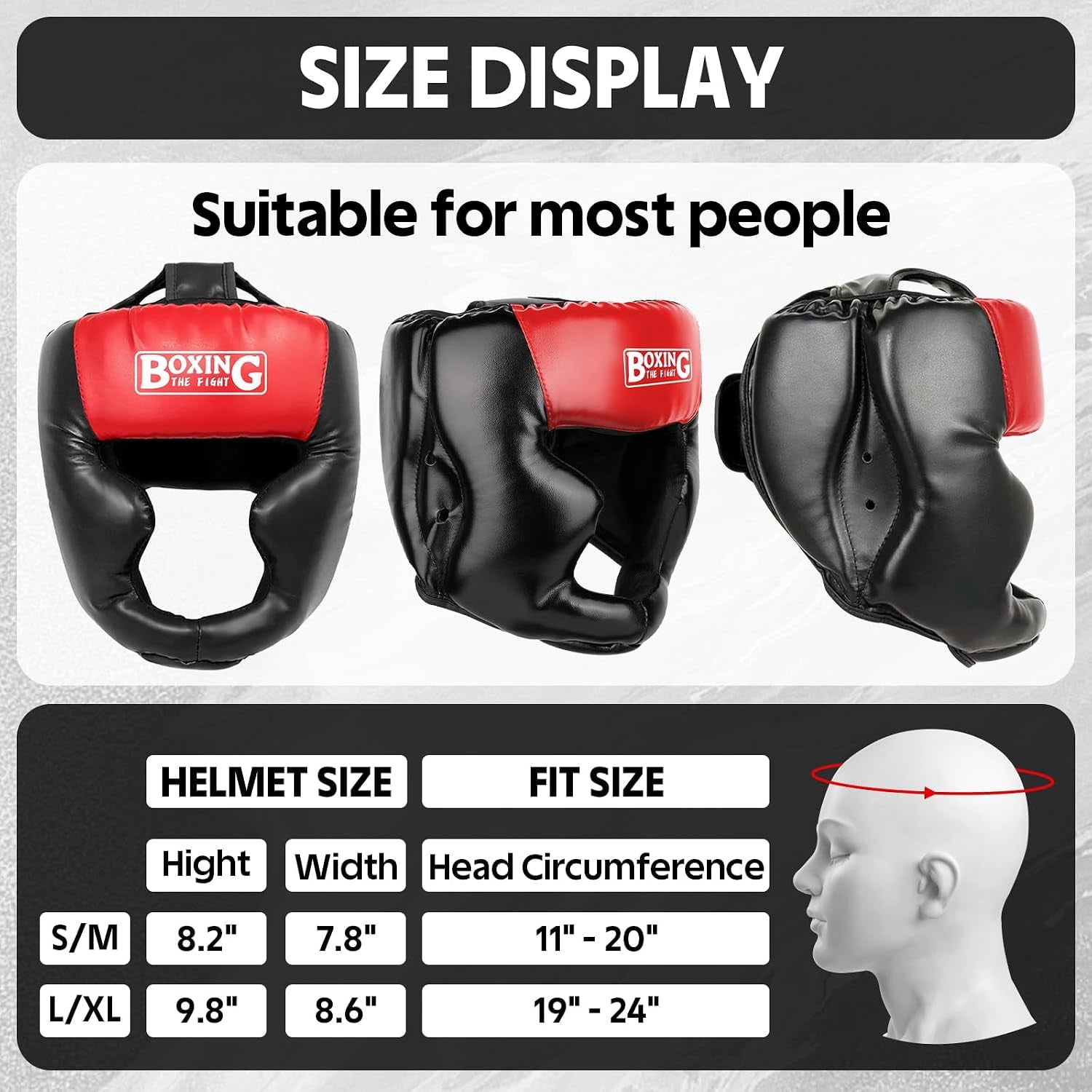2 Pack & 1 Pack Boxing Headgear - Sparring Safety Head Guard for MMA, Kickboxing, Muay Thai, Boxing - Men, Women, Kids