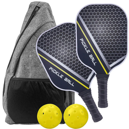Pickleball Paddles Set-Graphite Carbon Fiber Usapa Approved Lightweight Racquets Set Indoor and Outdoor Exercise for All Ages