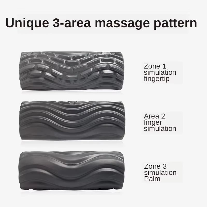 Foam Shaft Electric Foam Roller Yoga Home Gym Vibration Massage 4 or 5 Speeds Column Muscle Relax Deep Tissue USB Rechargeable