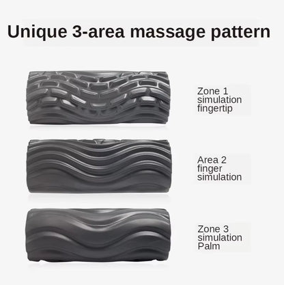 Foam Shaft Electric Foam Roller Yoga Home Gym Vibration Massage 4 or 5 Speeds Column Muscle Relax Deep Tissue USB Rechargeable